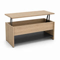 Couchtisch mit hochklappbarer Tischplatte Eichefarben Spanplatte Rechteckig 100 x 50 x 45 cm